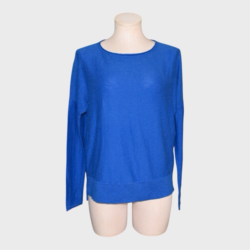 Vince Royal Blue Lightweight Cotton Sweater